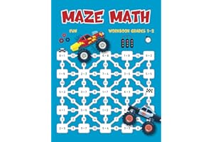 Fun Maze Math Workbook Grades 1-2: Math Drills Addition and Subtraction for Kids