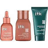ITK Skincare Glowy Skin 3-Step Routine - Hyaluronic Acid + Niacinamide Serum, Squalane Milky Toner, Deep Moisture Ceramide Face Cream Moisturizer - Makeup Prep Skincare for Glowing Hydrated Skin