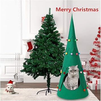 Smniao Kuschelhöhle Katzenhöhle Weihnachten Weihnachtsbaum