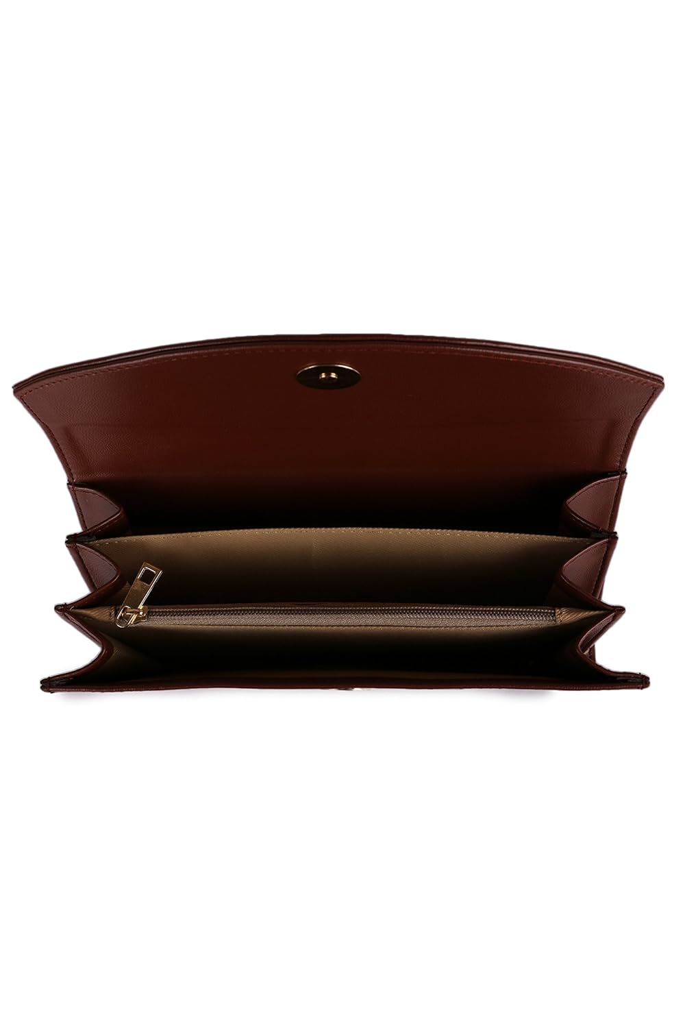 women marks women's pu clutch (brown)