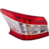 HEADLIGHTSDEPOT Tail Light Compatible with Nissan Sentra 2013-2015 Includes Left Driver Side Tail Light