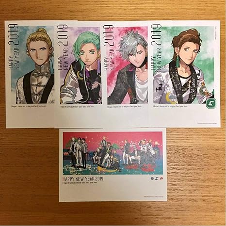 Amazon Co Jp うたプリ 年賀状カルテットナイト嶺二 蘭丸 藍 カミュ 年賀葉書 ソロビジュアル 集合 うたのプリンスさまっ ケイタマルヤマ 雪月花 ホビー 通販