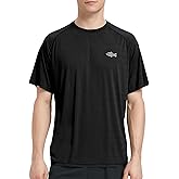 Riverruns Fishing Shirt for Men Short Sleeve UPF 50+ Sun Protection Swim T-Shirt Rash Guard Water Beach Tee