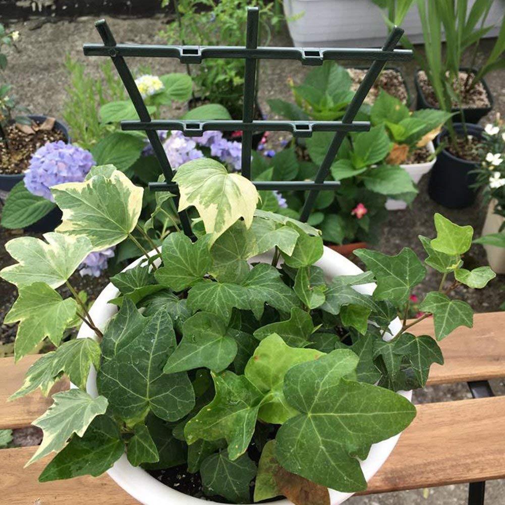 LouisaYork Soporte para Plantas de jardín, 4 enrejados de plástico ...