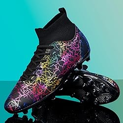 HESBITEUL Soccer Cleats for Men Women Football Turf