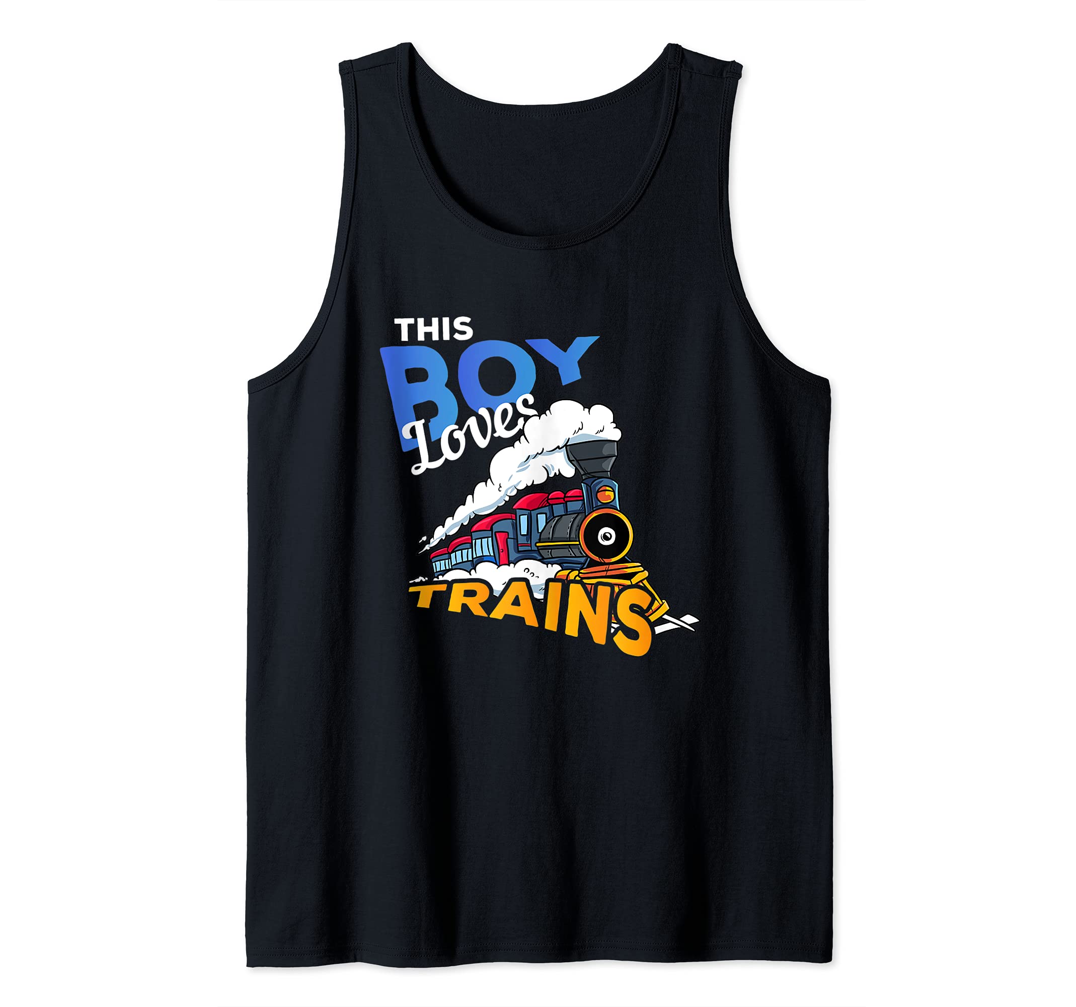 Locomotive Engine Railroad Gift - This Boy Loves Trains Tank Top