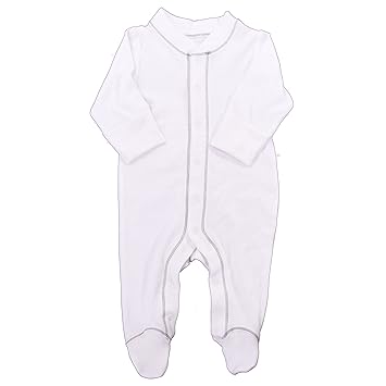 white footie pajamas
