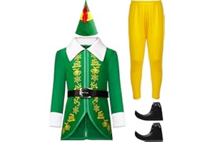 Mojonnie Green Costume for Kids Exquisite The Green Costume for Kids Christmas Green Costume for Cosplay Parties