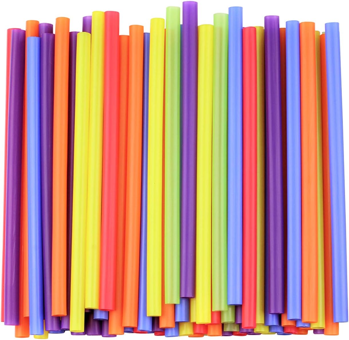 Jumbo Smoothie Straws, Assorted Colors [100 Pack]: Home & Kitchen
