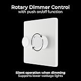 BG Electrical Intelligent Double Wall Dimmer Switch 2 Way Pearlescent White view 5
