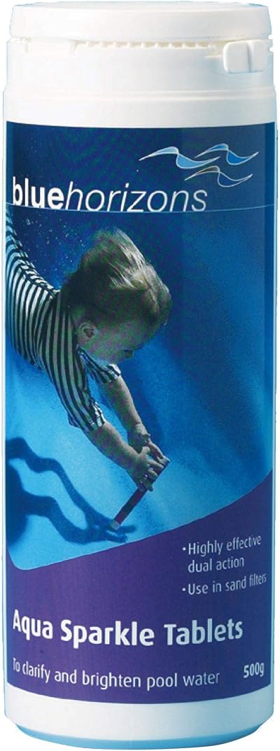 AUK Aqua Sparkle Flocculant 50g Floc Tablet Tub 500g Pool Filtration