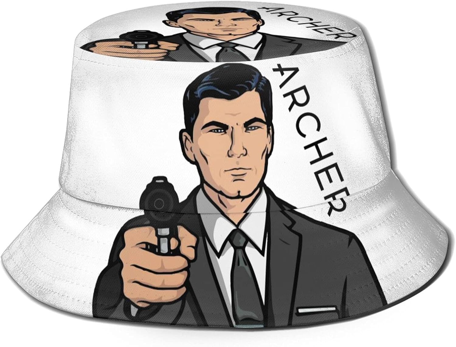 Archer Foldable Fishermans Hat Unisex Bucket Hats Uv Protection Sun Cup for Men and Women