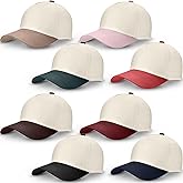 Hercicy Vintage Two Tone Trucker Hat Blank Snapback Hat Retro Adjustable Baseball Cap Plain Minimalist Unisex for Men Women