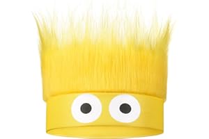 Luinabio Hairy Headband Crazy Hair Day Fun Wig Hat Costume Accessory for Women Men Spirit Week Halloween Cosplay Sport