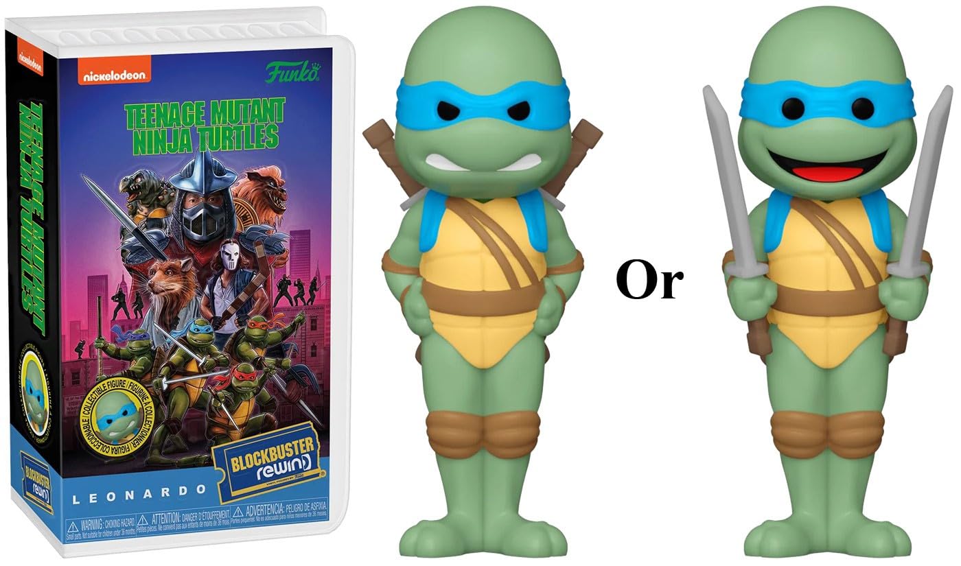 Funko Rewind: Teenage Mutant Ninja Turtles (1990 Film) - Leonardo with Chase (Styles May Vary)