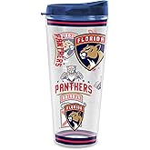 Rico Industries NHL Hockey Mayhem Double Wall 16oz Tritan Tumbler - W Lid