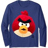 Angry Birds Red Plush Long Sleeve T-Shirt