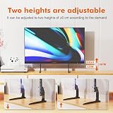 GRIFEMA Universal TV Stand 22-80 Inch Adjustable Height 50kg Max VESA 800x400 view 4