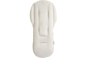Suessie Stroller Liner - Universal and Reversible Seat Insert, Sand Stripe