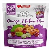 Nature's Garden Omega 3 Deluxe Mix 28.8oz (24x1.2oz) Individual Snack Packs | Heart Healthy Trail Mix for Energy - No Artificial Ingredients, Gluten Free, Plant-Based, Non-GMO Snack for Adults &amp; Kids