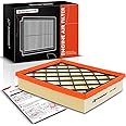 A-Premium Engine Air Filter Compatible with Ford Edge, Fusion, GT & Lincoln Continental, MKX, MKZ, Nautilus, 2013-2023, Flexible Panel