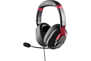 Austrian Audio PG16 Pro Gaming Headset with Microphone (Foldable Gaming Accessories, High Resolution Sound, Memory Foam Ear Pads for Optimal, Detachable 1.4m Cable), Black/Red, One Size
