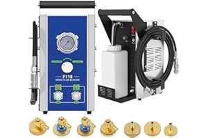 MOTOCOCHE Brake Bleeder Kit Dual Mode Pressure Brake Bleeder Kit with 7 Metal Master Cylinder Reservoir Adapters