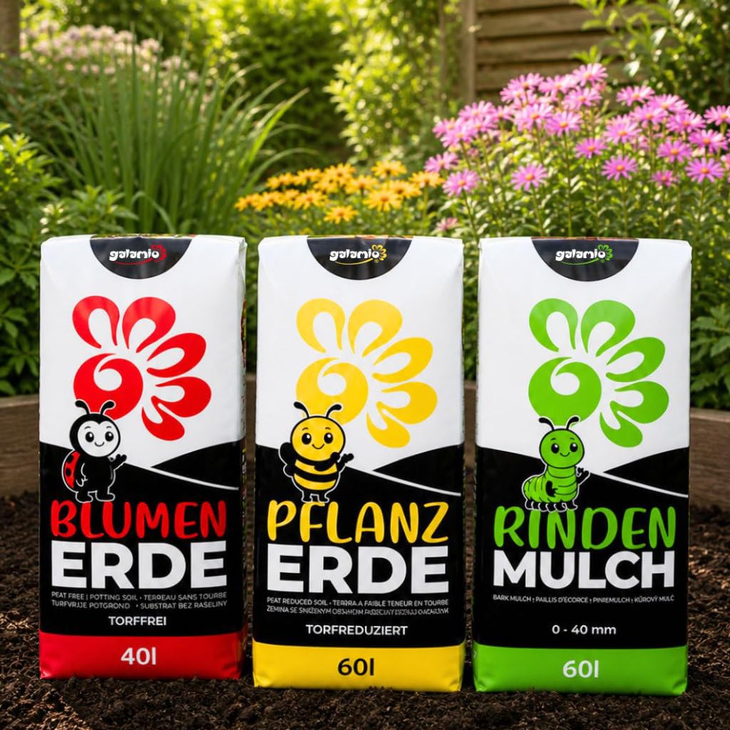 GALAMIO Pflanzerde 720L (12 x 60L), torfreduziert, mit Dünger, ideal für Sträucher, Bäume oder Zierpflanzen 7