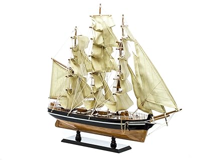 Modellschiff Cutty Sark Wollklipper Holz Schiffsmodell Schiff Segelschiff 54cm