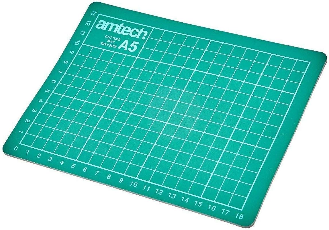 Luebel A1 A2, A3, A4 A5 Cutting Mat Non Slip Printed Grid Lines Knife Board Craft Model (A5)