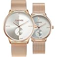 Couple Watch Men and Women Pair Quartz Watches Casual Stainless Steel Mesh Strap Fashion Watches