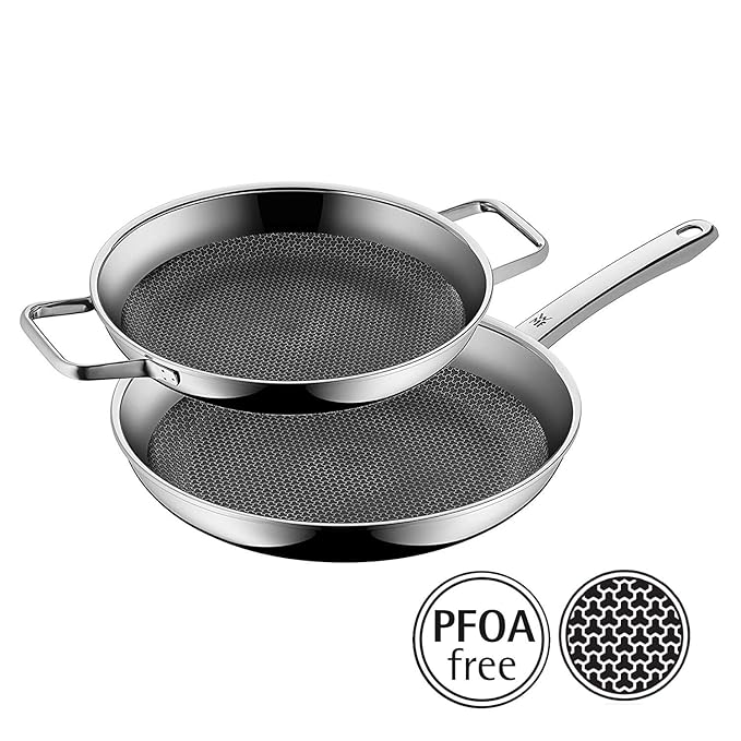 WMF Profi Resist Pfannenset, 2-teilig, Bratpfanne 28 cm   Servier-/Bratpfanne 24 cm ...