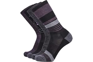 EnerWear 4 Pack Women's Merino Wool Outdoor Hiking Trail Crew Sock