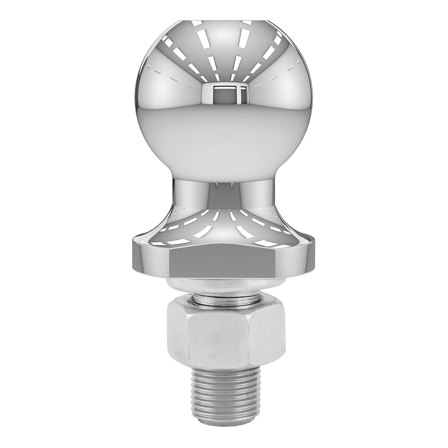 Lawn Tractor Hitch Ball 2,000 lbs. CURT 40095 Chrome ATV Tow Ball 17/8