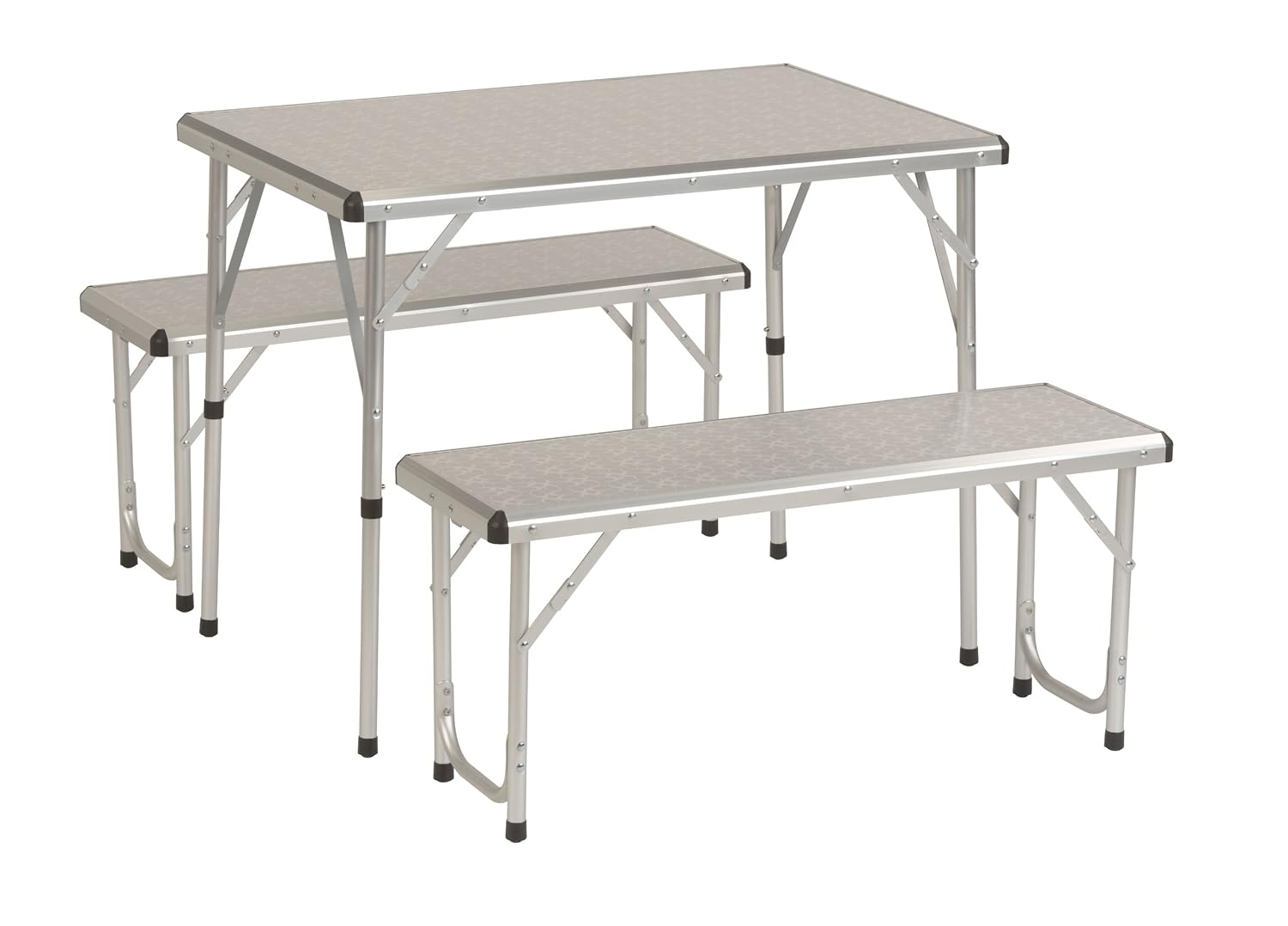 New Coleman Picnic Table Chairs Set Folding Aluminium Outdoor Camping