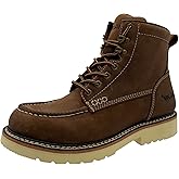 Ad Tec SAFA Men’s 6” Soft Moc Toe Work Boot - 9194, ASTM F3445 (SRO), F2892 (EH) Certified, Full-Grain Leather