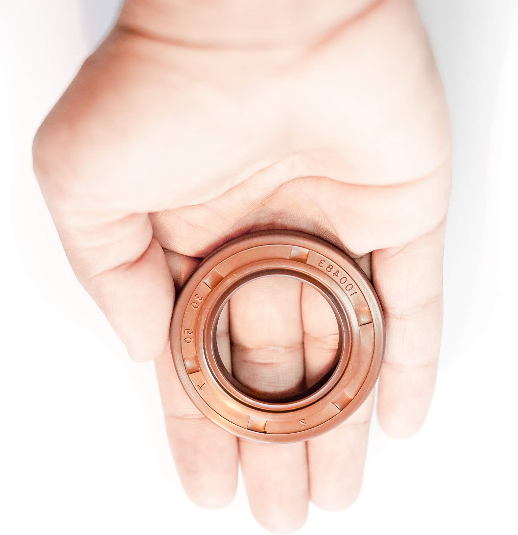 EAI VITON Oil Seal 25mm X 52mm X 7mm TC Double Lip w/Stainless Steel Spring. Metal Case w/Viton Rubber Coating