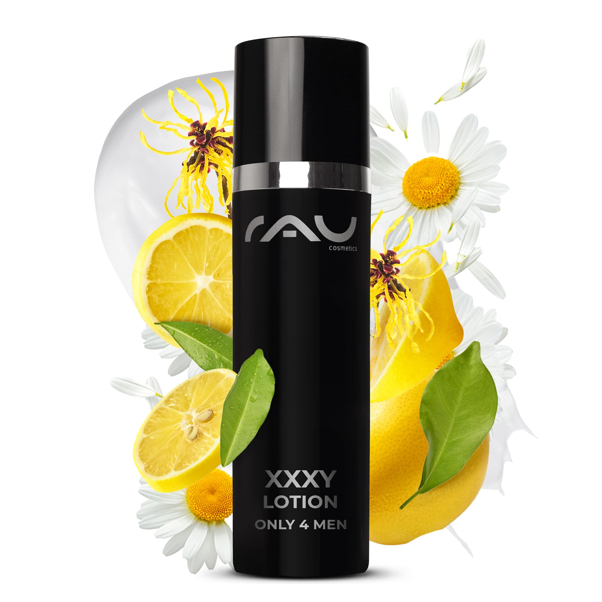 RAU XXXY Lotion only 4 men 50 ml - Moisturising and Anti-Ageing Face Lotion For Men - with Essential Minerals, Lactate, Urea and Hyaluronic Acid