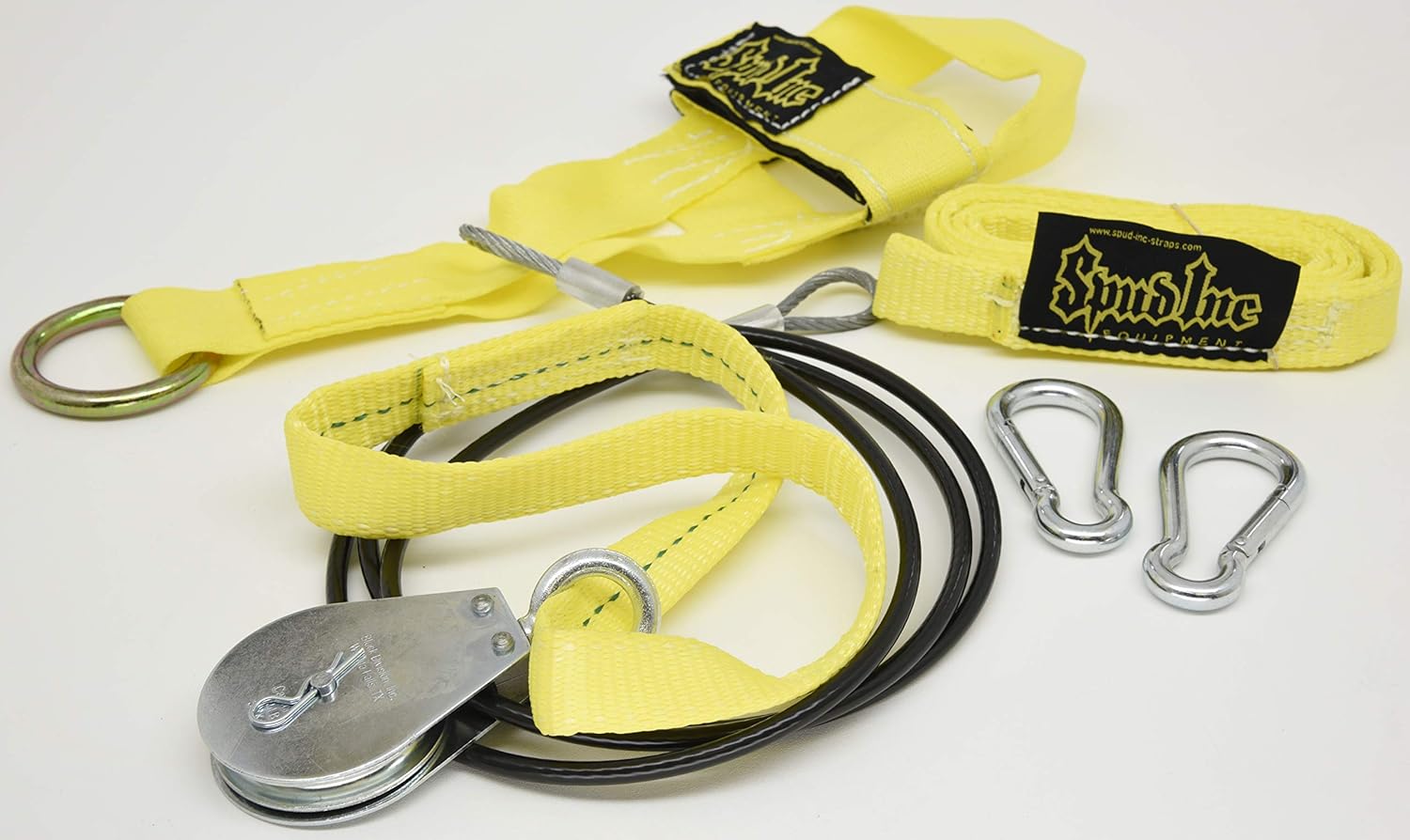 Spud Low Econo Pulley Seated Row Machine Cable Attachment for Use with Olympic Plates (Black) : Sports & Outdoors
