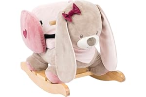 Nattou Rocking Animal for Children, Nina The Rabbit, 10-36 Months, 62 x 32 x 50 cm, 987295