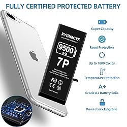 XYIRMCYF 9500mAh Super Capacity Battery Compatible