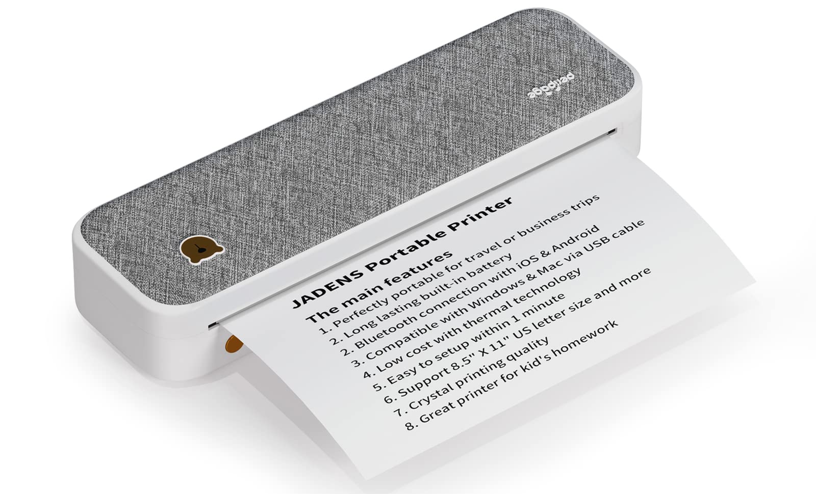 JADENS Wireless Portable Printer - Supports