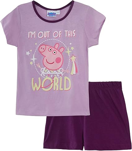 2 Piece Girls Short Pyjamas Print Peppa Pig Girls Pyjamas Gifts For Girls Toddlers Age 2 6 100 Soft Cotton Girls Clothes Pink Top And Red Shorts For Girls Girls Clothing Clothing Mymobileindia Com
