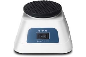 Cekegon Vortex Mixer, Lab Vortex Shakers for Paints Mixing, Nail Polish Chemical, Biological, 1300 Low Speed/2800rpm High Speed Continuous Work with 4in Platform Pad