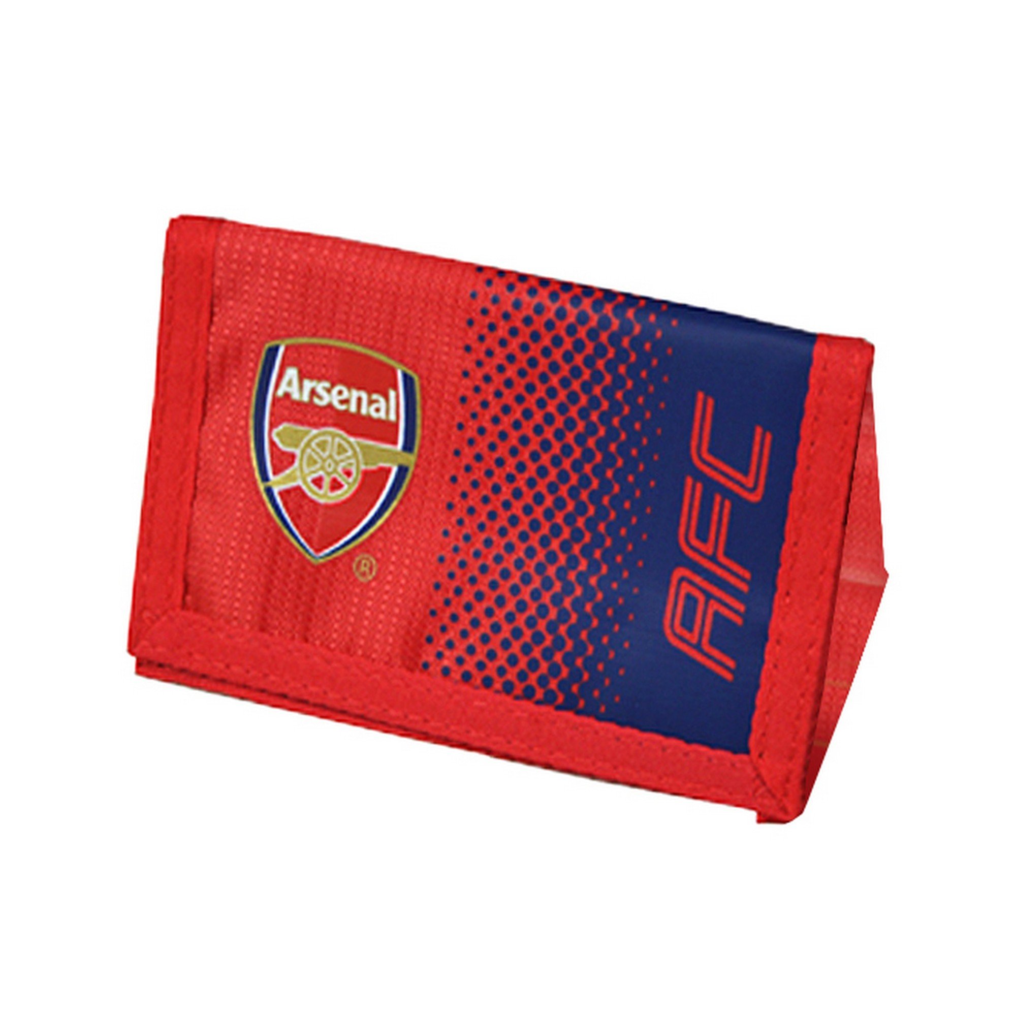 Arsenal FC Official Fade Touch Fastening Football Crest Wallet (One Size) (Red/Blue)