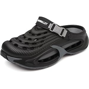WOwallet Garden Clogs Unisex Waterproof EVA Slip-On Shoes with Arch Support