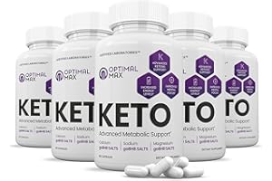 JUSTIFIED LABORATORIES (5 Pack) Optimal Max Keto Pills Includes Apple Cider Vinegar Patented goBHB® Exogenous Ketones Advanced Ketogenic Supplement Ketosis Support for Men Women 300 Capsules