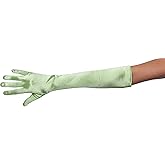 Greatlookz Ambers Very Long Satin Gloves, Bright Spring Green
