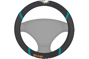 FanMats 15038: Miami Dolphins Embroidered Steering Wheel Cover