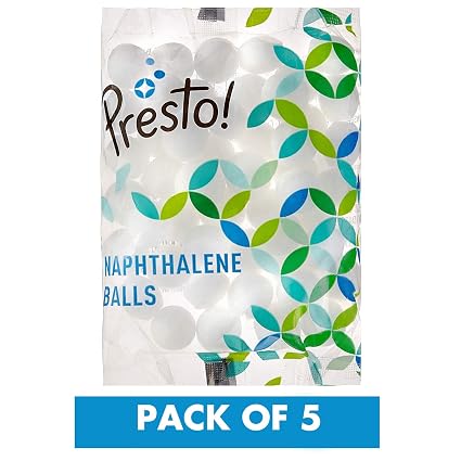 Amazon Brand-Presto! Naphthalene Balls-200 g (Pack of 5)